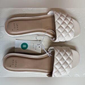 a new day Quilted Slide Sandals - White